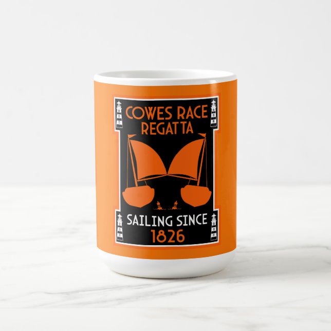 Caneca Mágica Regata de Iate de Cowes Ilha de Wight (Center)