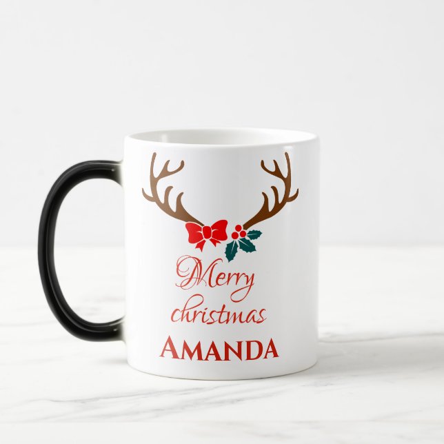 Caneca Mágica Reindeer - Feliz Natal (Esquerda)