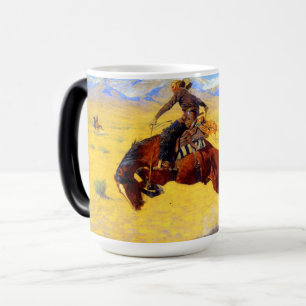 Caneca Mágica Remington Old West Horse and Cowboy