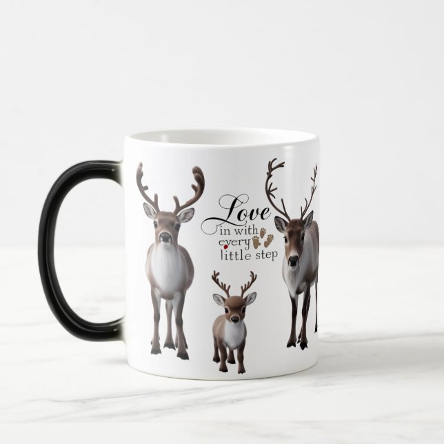 Caneca Mágica Rena Silhueta Mágica (Esquerda)