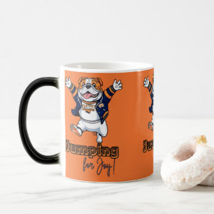 Caneca Mágica Reprodução   Buldogue na Jaqueta Azul
