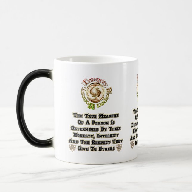 Caneca Mágica Respeito da integridade da honestidade MXT (Esquerda)
