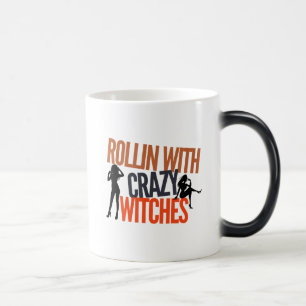Caneca Mágica Rollin com Dia de as Bruxas engraçado de Bruxas Lo