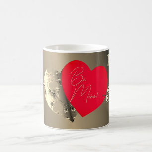 Caneca Mágica Rosa de bronze - Dia de os namorados Vermelho Magi
