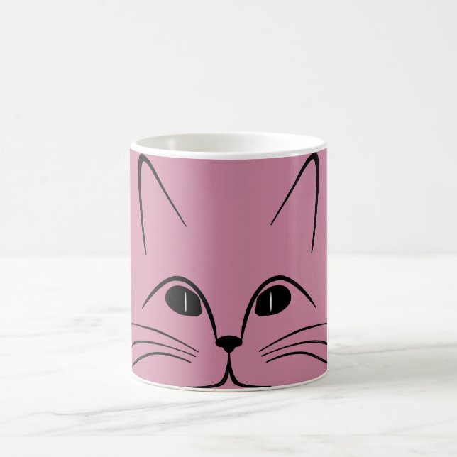 Caneca Mágica Rosa do nariz do gatinho (Centro)