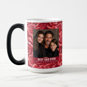 Caneca Mágica Rosa Vitoriana Presente de Aniversário do Papai El