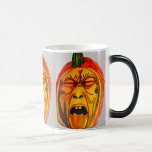 CANECA MÁGICA ROSTO DE HALLOWEEN EERIE PUMPKIN