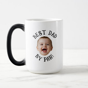 Caneca Mágica Rosto Personalizado Melhor Pai Por Par