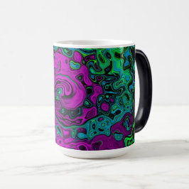 Caneca Mágica Roteiro de Arte Líquida Magenta Magenta-Abstrato