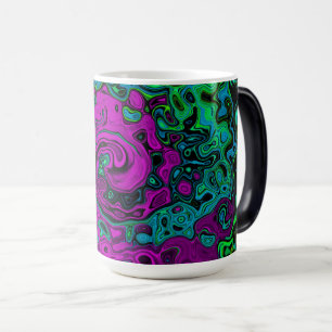 Caneca Mágica Roteiro de Arte Líquida Magenta Magenta-Abstrato