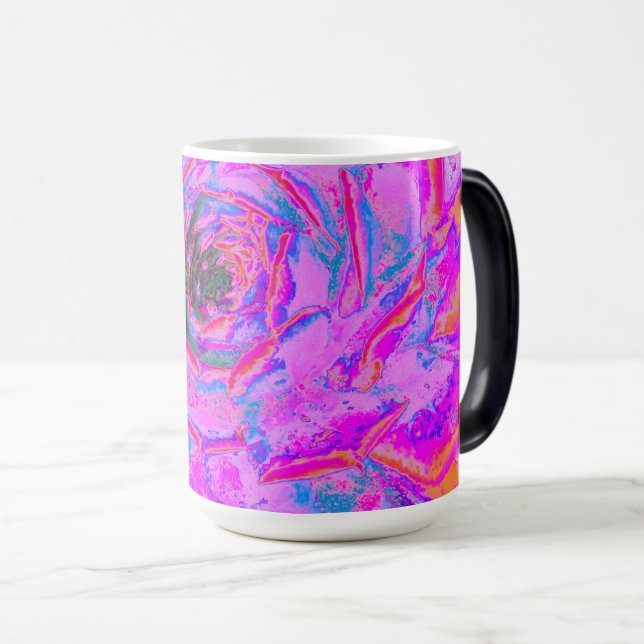 Caneca Mágica Roxo e Magenta - Sena Rosette Suculente (Frente Esquerda)