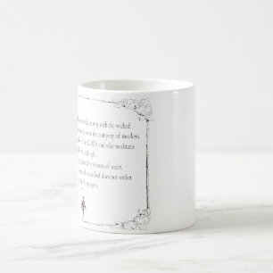 Caneca Mágica Salm 1-1-3, Não Ande em Sentido com Sinners,