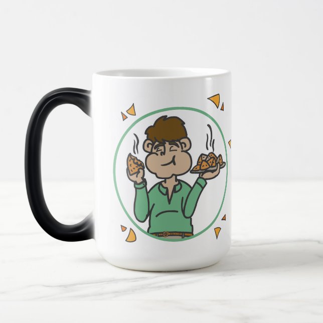 Caneca Mágica Samosa Boy ama Chai 2.0 - Magic Mug (Esquerda)