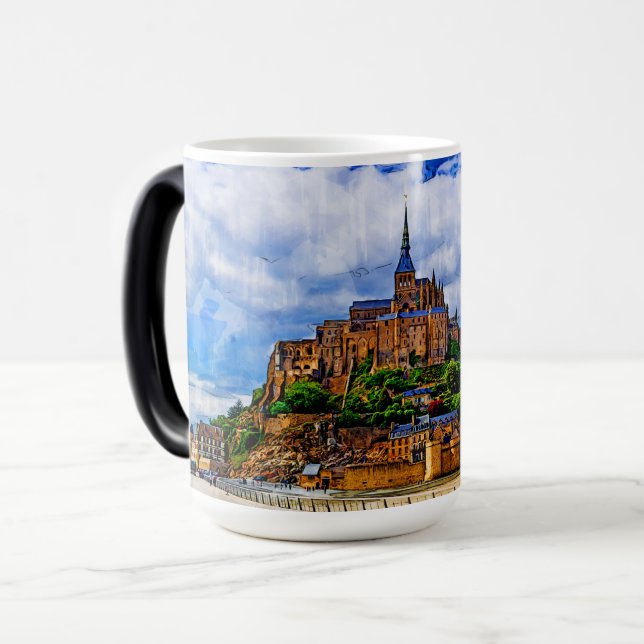 Caneca Mágica Santo Le Mont Michel (Frente Esquerda)