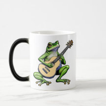Sapo Engraçado Tocando Violão Personalizado