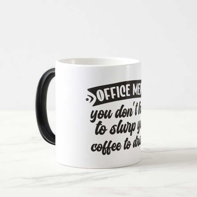 Caneca Mágica Sarcastic Coffee Quotes (Frente Esquerda)