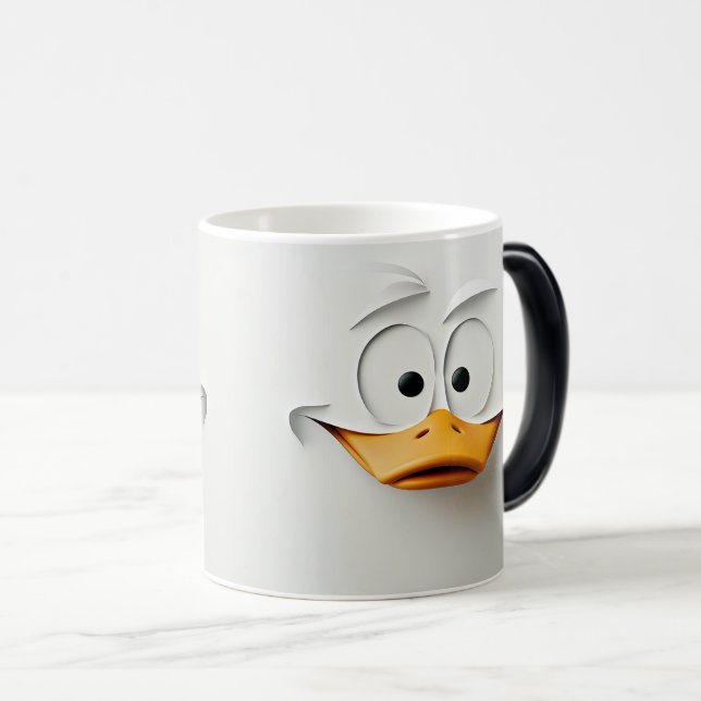 Caneca Mágica Sarcastic Duck Face 3D (Frente Esquerda)