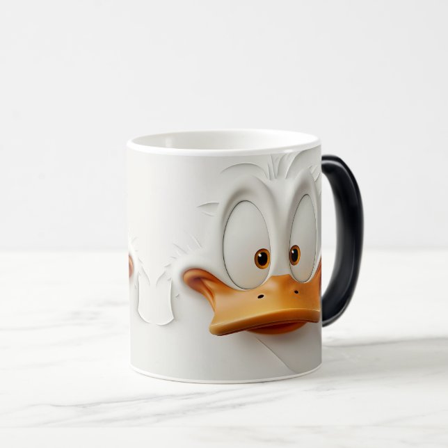 Caneca Mágica Sarcastic Duck Face 3D (Frente Esquerda)