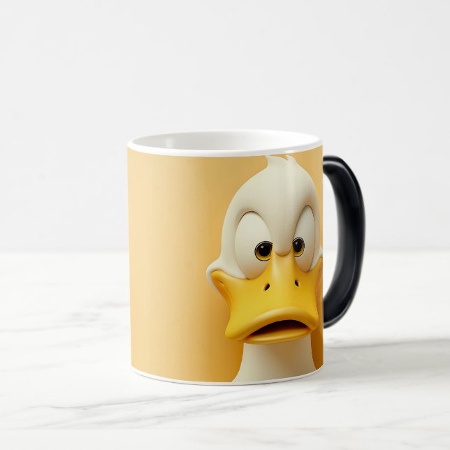 Caneca Mágica Sarcastic Duck Face 3D (Frente Esquerda)