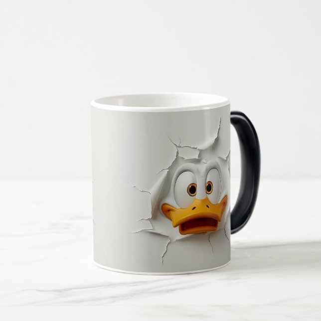 Caneca Mágica Sarcastic Duck Face 3D (Frente Esquerda)