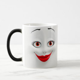 Caneca Mágica Sarcastic Women Face with Red Lips