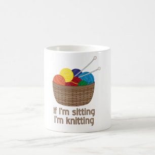 Caneca Mágica Se eu sou se sentando mim estou fazendo malha