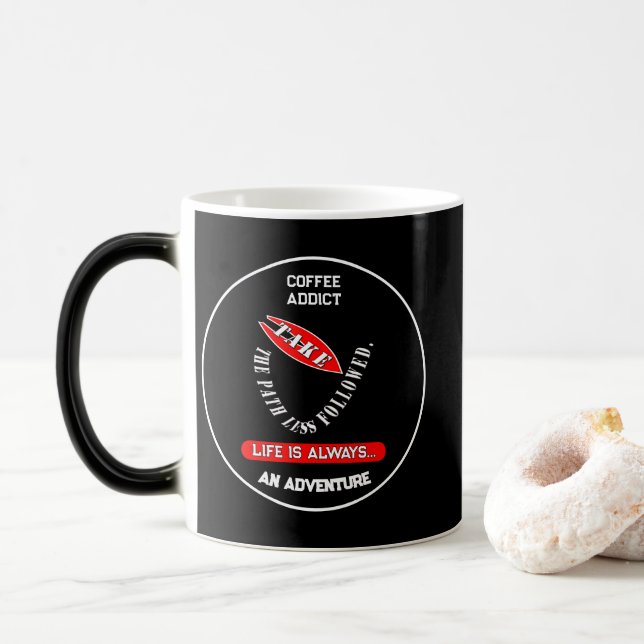 Caneca Mágica Seguir o caminho menos seguido (Com Donut)