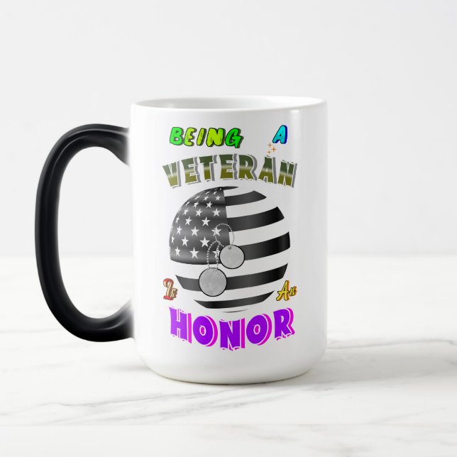 Caneca Mágica Ser Veterano É Uma Honra (Esquerda)