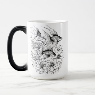 Caneca Mágica Serene Koi Pond Morphing Mug - 15 oz