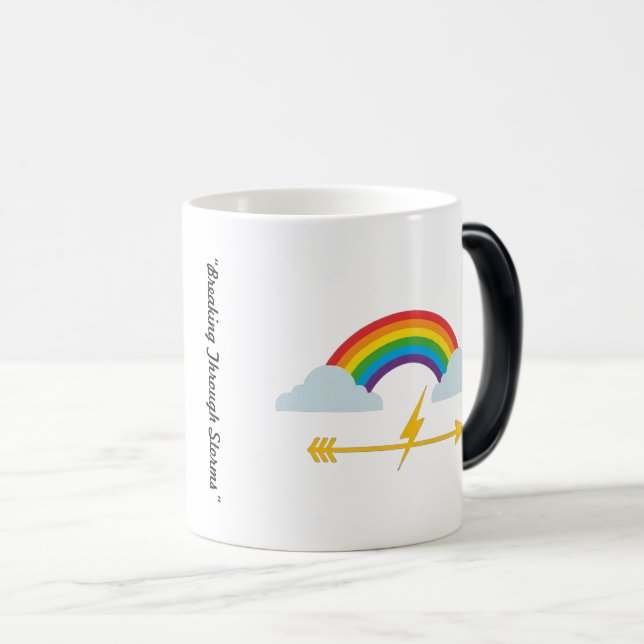 Caneca Mágica "Seta através das nuvens" (Frente Esquerda)