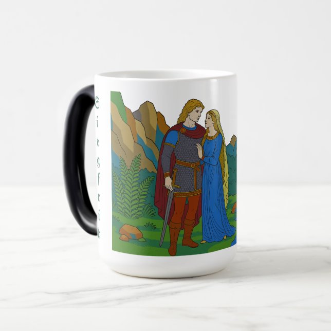 Caneca Mágica Siegfried e Kriemhild Song of Nibelungs (Frente Esquerda)