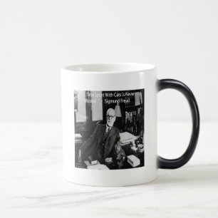 Caneca Mágica Sigmund Freud Em Seu Escritório E Engraçada Cota