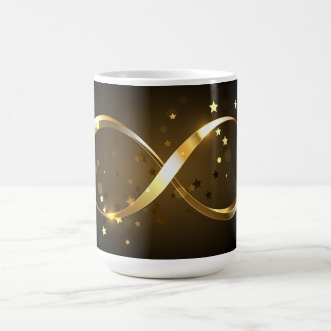 Caneca Mágica Símbolo Infinity do ouro (Center)