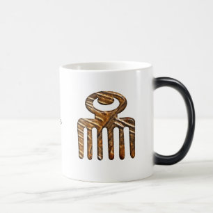 Caneca Mágica Símbolos Étnicos Adinkra Duafe