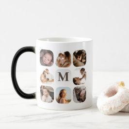 Caneca Mágica Simples Memórias de Fotos da Família Elegante