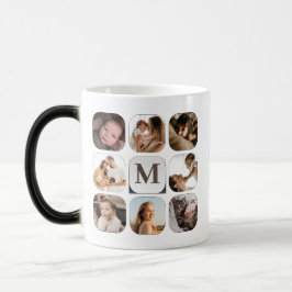 Caneca Mágica Simples Memórias de Fotos da Família Elegante