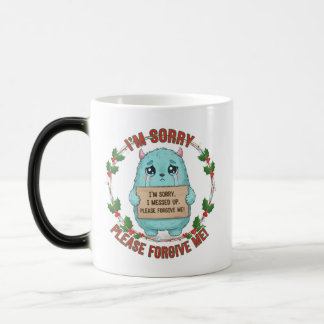 Caneca Mágica Sinto muito por ter feito uma mensagem, por favor