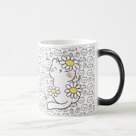 Caneca Mágica Sip Puro: Mug Castanho de Gato para Pentes de Gato