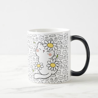 Caneca Mágica Sip Puro: Mug Castanho de Gato para Pentes de Gato