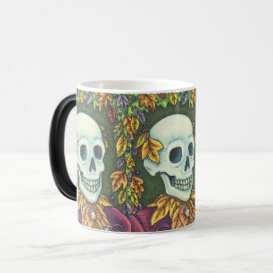 CANECA MÁGICA SKELETON AUTUMN GENTLEMAN, HALLOWEEN MORPHING MUG