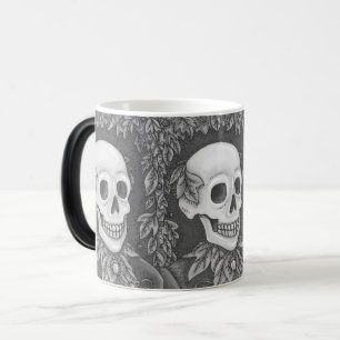 CANECA MÁGICA SKELETON AUTUMN GENTLEMAN, HALLOWEEN MORPHING MUG