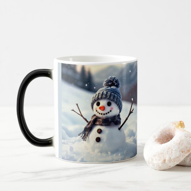 Caneca Mágica Snowman (Com Donut)