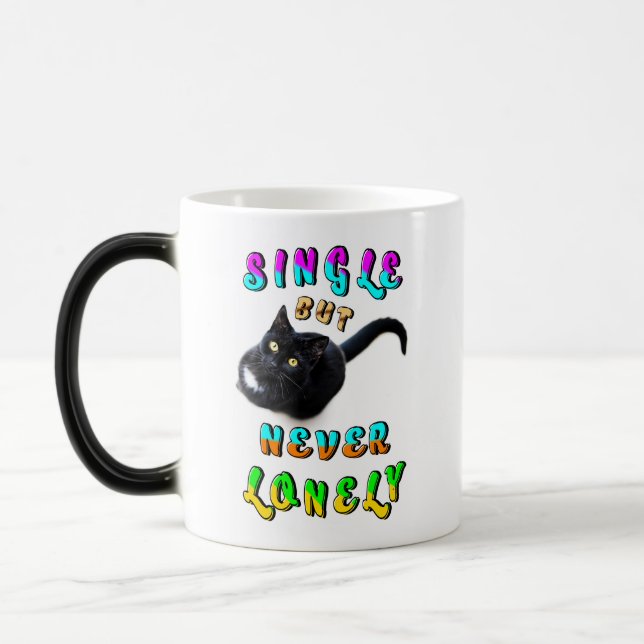 Caneca Mágica Solteiro Mas Nunca Solitário (Esquerda)