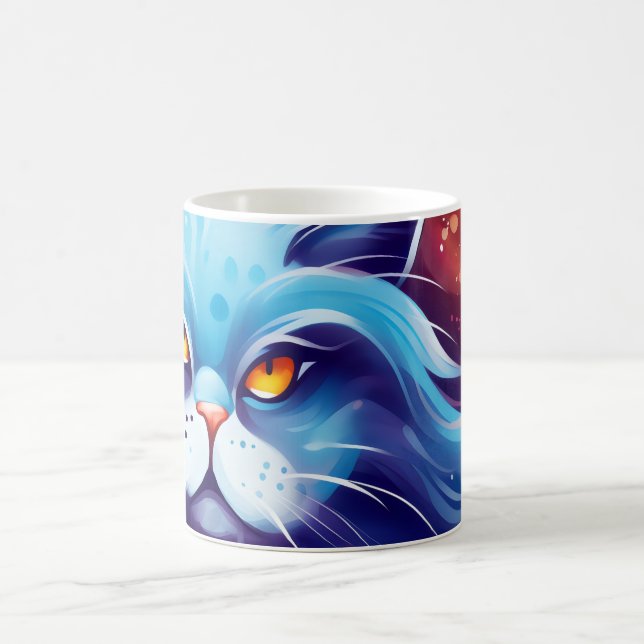 Caneca Mágica Sonho Abstrato das cores (Centro)