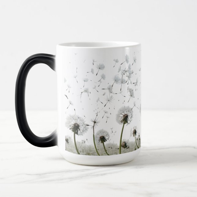 Caneca Mágica Sonhos de Dandelion - Mug Morphing 15 oz (Esquerda)