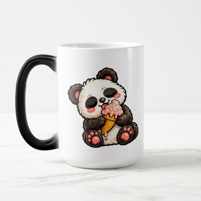 Caneca Mágica Sorvete de Panda Fofo (Esquerda)