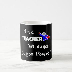 Caneca Mágica "Sou professor. Qual é o seu super poder?"