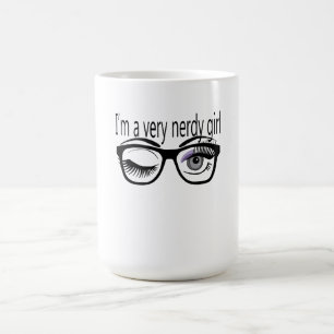 Caneca Mágica Sou uma garota muito nerd com sombra de olhos roxo