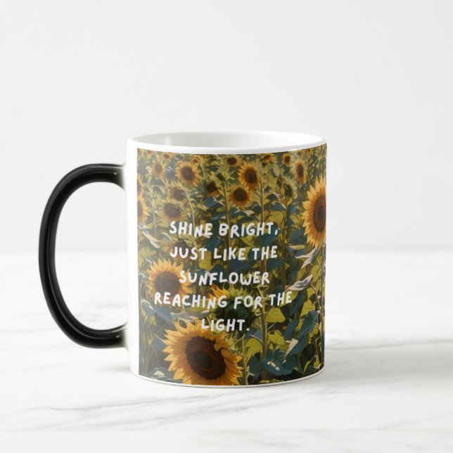 Caneca Mágica Sunflower Field Magic Reveal Mug - Brilhante Como  (Esquerda)