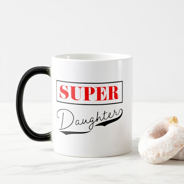 Caneca Mágica Super Filha (Com Donut)